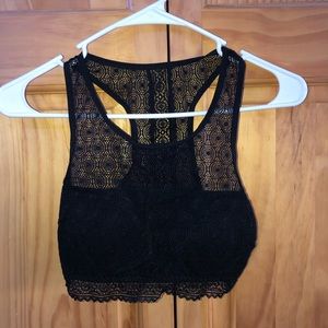 black lace bralette!!